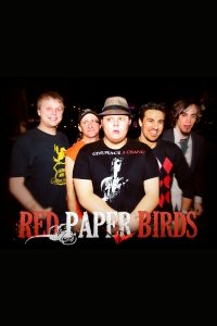 red paper birds