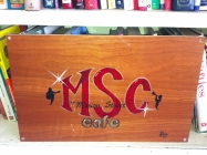 Memories abound at 281 North Marion Avenue. This hand-painted sign is a relic from the MSc days, and proudly occupies a space on our shelf.