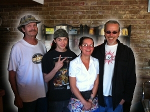 Jeff, Robert, Tammy, & Larry at The Caf, Lake City, Florida's best deli, sandwich shop, coffee shop, and local pub!